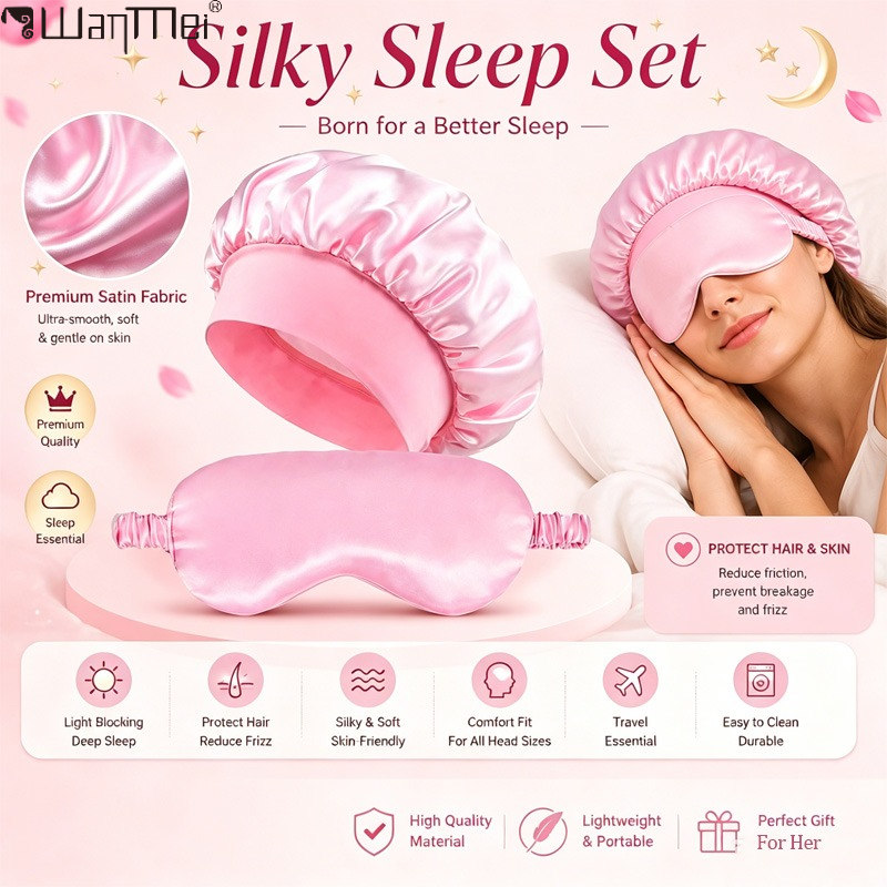    Набор: атласный чепчик для – обзор и цена Satin Hair Bonnet