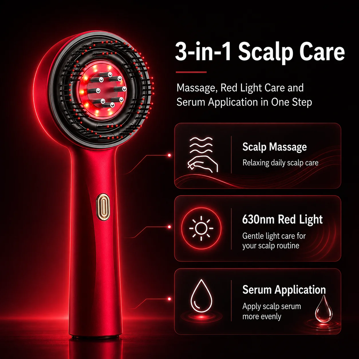 Массажер для кожи головы с кра – обзор и цена Hair Care Hair Serum