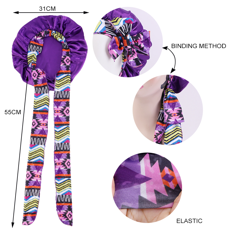 2 шт./лот повязка на голову с  – обзор и цена Satin Hair Bonnet