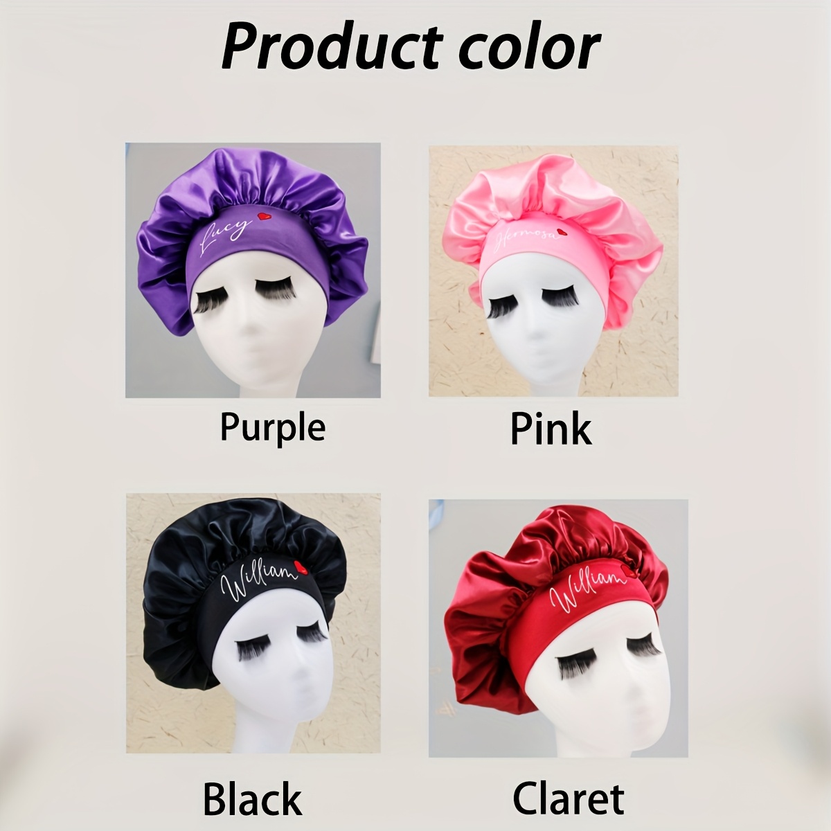 Персонализированная атласная ш – обзор и цена Satin Hair Bonnet