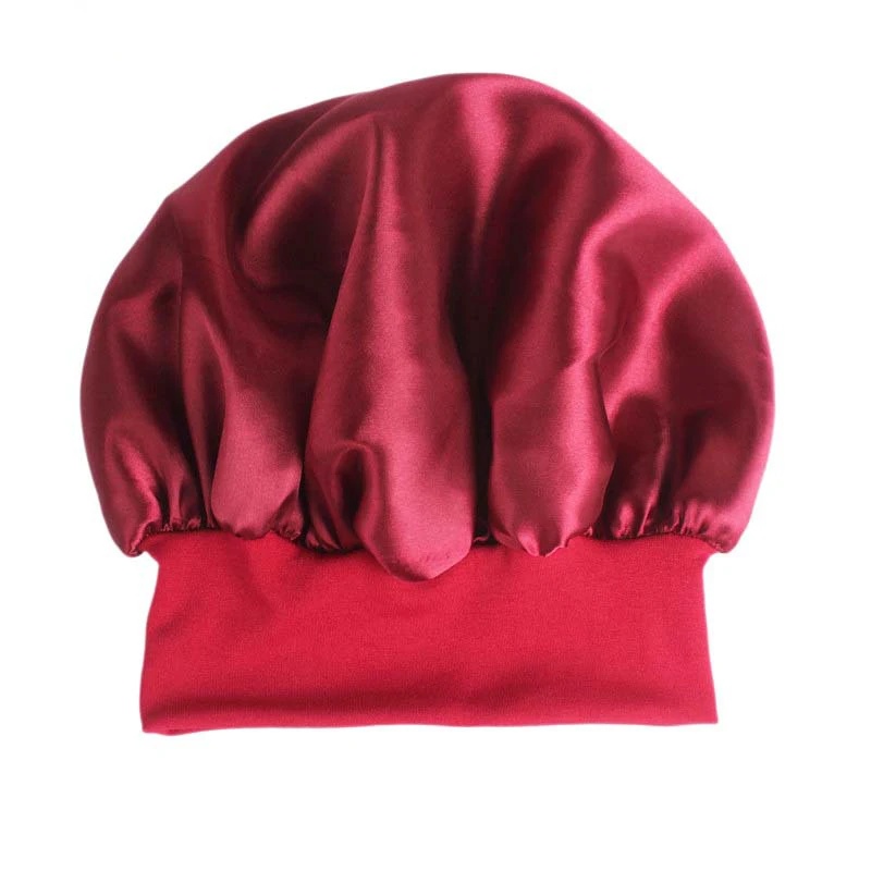 Однотонная атласная ночная шап – обзор и цена Satin Hair Bonnet