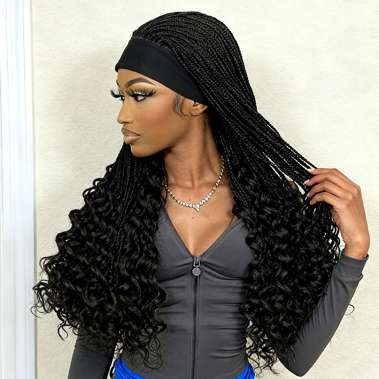 Плетеный парик с повязкой на г – обзор и цена Braiding Hair Kanekalon