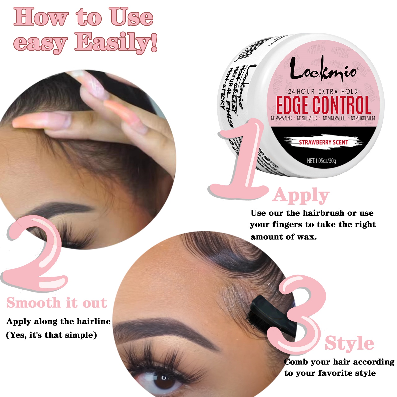 4 шт./компл., 30 г гель для ко – обзор и цена Edge Control Gel