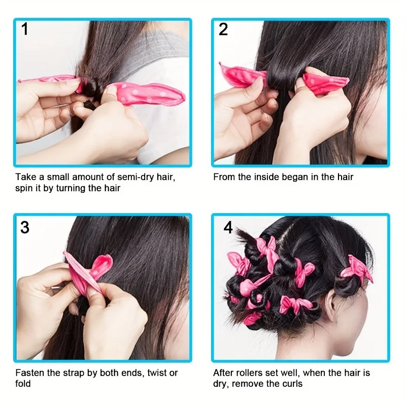 11 шт., комплект бигуди для во – обзор и цена Satin Hair Bonnet